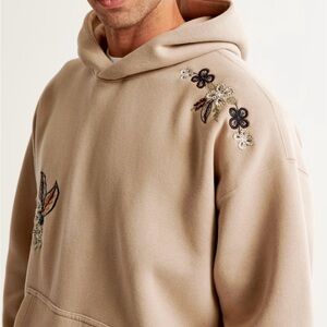 Abercrombie Hoodie with Floral Embroidery